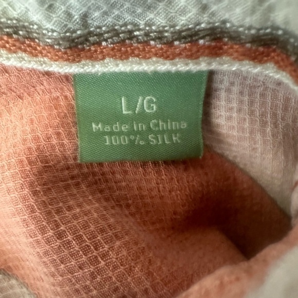 Men’s used Tommy Bahama size L Large button front shirt silk - Picture 2 of 5